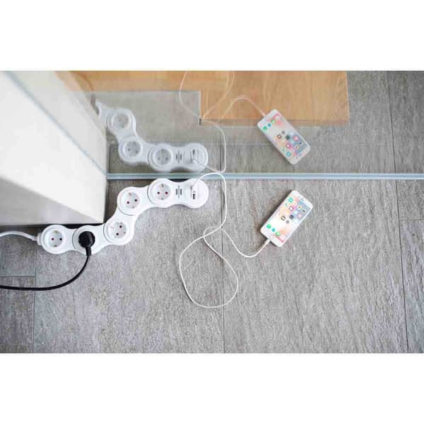 Brennenstuhl Strøms Strimmel Vario-power 5 Outlets Med Kontakt Transparent