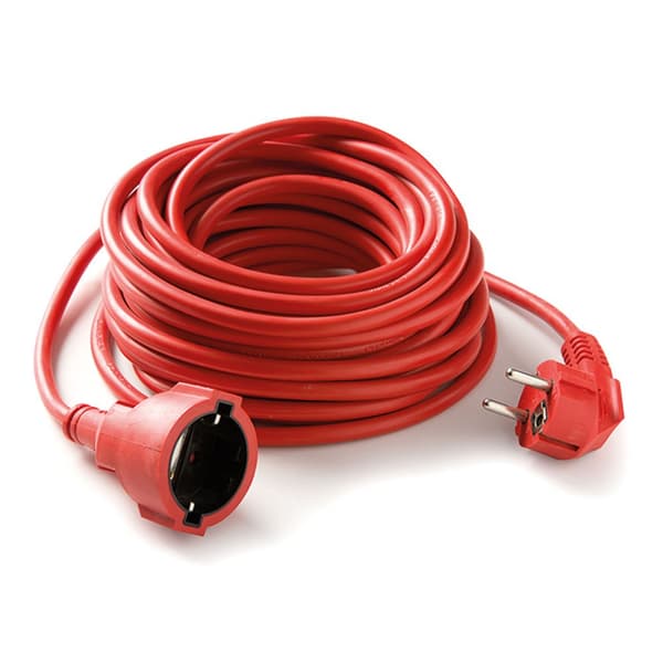 Famatel Plug Forlængelse 2p+ttl 16a 250v 15 M Rød