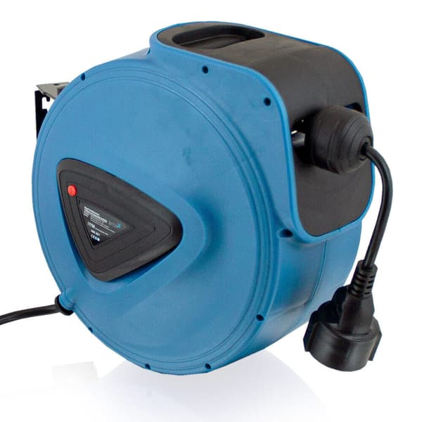Forl?ngerledning p? spole med automatisk spole, 10 m, 230V kabel