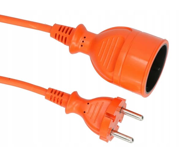 AWTOOLS ENKELSTØTTE HAVE FORLÆNGERKABEL 40m UDEN JORDING / 2x1,0mm / 6A / 230V / 1500W