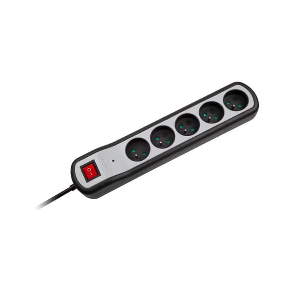 Rebel strømskinne 5 fatninger med afbryder (1,5 m, 3x1,5 mm)