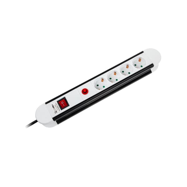 Rebel tysk type strømskinne 4 fatninger -1,5 m (1,5 mm)