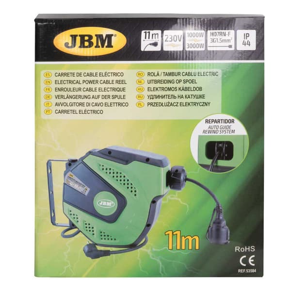 Jbm 12 M Elektrisk Kabelrulle