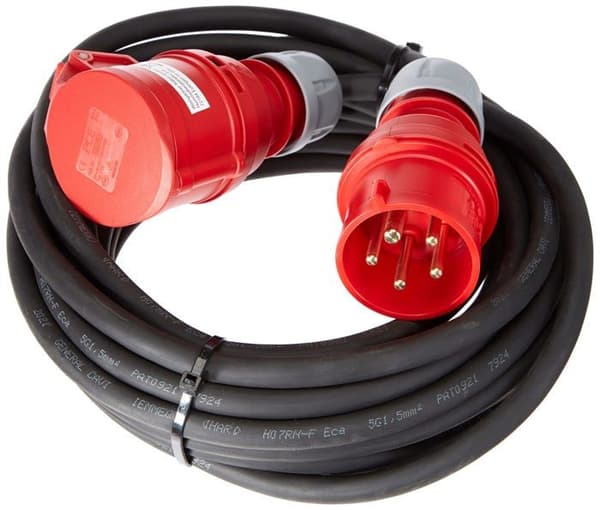 Förlängningssladd Pce - 47451 - H07RN-F5G 5-polig CEE elektrisk förlängningssladd 1,5 mm 16 A 10 m