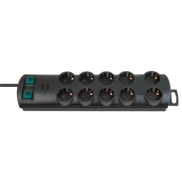 Brennenstuhl Første Linje 10 Stikkontakter Med Afbryder Forlængerledning Søvfarvet One Size / EU Plug