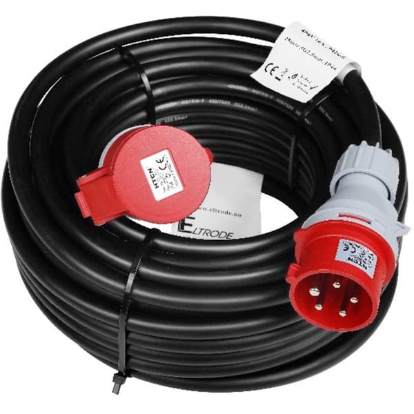 Skjøtekabel 16A 400V 5G2,5 25M