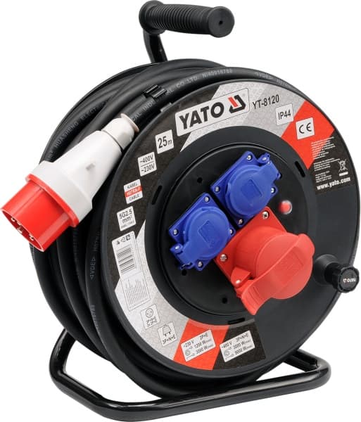 YATO FORLÆNGERKABEL 25m 5x2,5mm POWER 8120