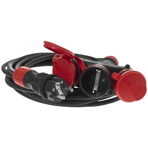 AWTOOLS EXTREME FORLÆNGERKABEL 10m 3x1,5mm 3 STIKkontakter IP54 16A/4000W