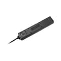 Miniatyrbillede 3 af 8: Rebel sort forlængerledning 5 stikkontakter med kontakt, 3m kabel (1,5mm)