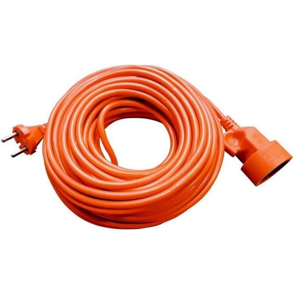 Rallonge de jardin ECO PO-ST Prise 2P 10A 2300W 25 meter, kabel 2x1 orange PLASTROL