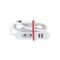 Miniatyrbild 1 av 3: Bipolär förlängningssladd - Ej specificerad - 2 USB-portar - 1,5 m - 2,5 A - Resor