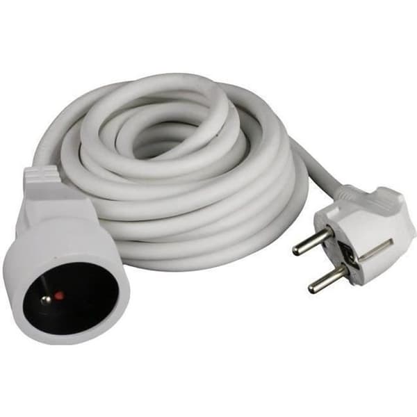 ZENITECH förlängningssladd 3m - 3x1,5mm² - Vit