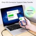 Miniatyrbild 2 av 6: Multikabel med flera kontakter, 5 i 1 Universell Kabel [1.2M/2-pack] Multiladdningskabel med Lightning + USB C + Micro