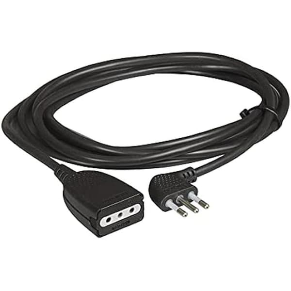 BTicino 2536N förlängningssladd för hemmet - 3 m - 2P+E-uttag - 10 A - 2200 W - 250 V - Svart