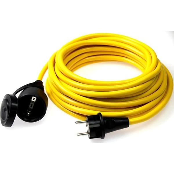 As-Schwabe 60351 Förlängningssladd 25m Gul IP44