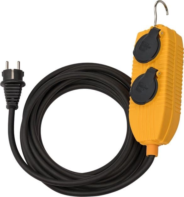 Forlængerledning med Powerblock IP54 Brennenstuhl 1169604010