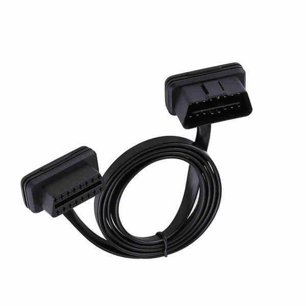 Auton auto 16-nastainen uros-naaras OBD2-jatkokaapelin diagnostiikkasovitin, pituus 100 cm/39 tuumaa