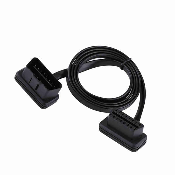 Auton auto 16-nastainen uros-naaras OBD2-jatkokaapelin diagnostiikkasovitin, pituus 100 cm/39 tuumaa