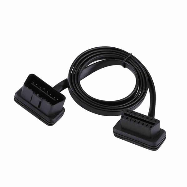 Auton auto 16-nastainen uros-naaras OBD2-jatkokaapelin diagnostiikkasovitin, pituus 100 cm/39 tuumaa