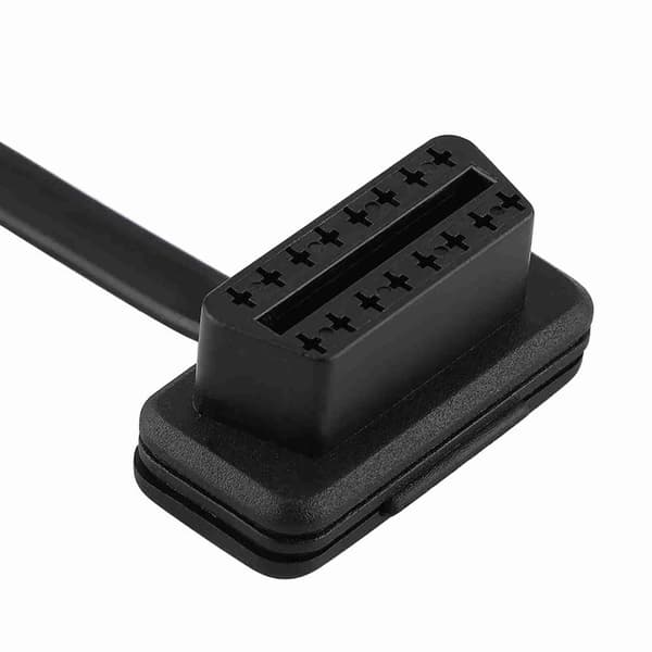 Auton auto 16-nastainen uros-naaras OBD2-jatkokaapelin diagnostiikkasovitin, pituus 100 cm/39 tuumaa