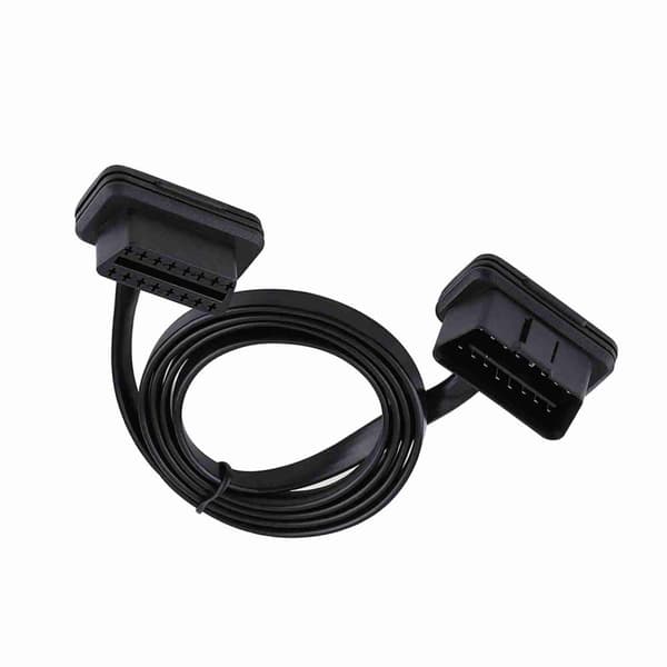 Auton auto 16-nastainen uros-naaras OBD2-jatkokaapelin diagnostiikkasovitin, pituus 100 cm/39 tuumaa