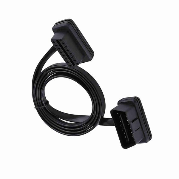Auton auto 16-nastainen uros-naaras OBD2-jatkokaapelin diagnostiikkasovitin, pituus 100 cm/39 tuumaa