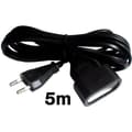 Miniatyrbild 1 av 2: ZENITECH förlängningssladd 5m - HO3VVH2F 2 x 0,75 kabel - Svart