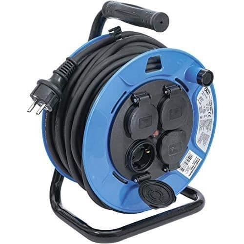 BGS 3375 kabelrulle - 25 m - 3 x 1,5 mm - 4 uttag