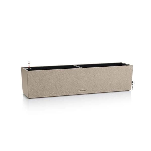 LECHUZA Planteringsmaskin BALCONERA Stone 80 ALL-IN-ONE Beige