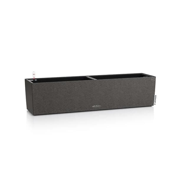 LECHUZA BALCONERA Stone 80 ALL-IN-ONE Planterkruka Svart