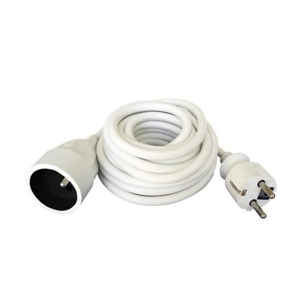ZENITECH elektrisk förlängning 1m90 3x1mm² - Vit
