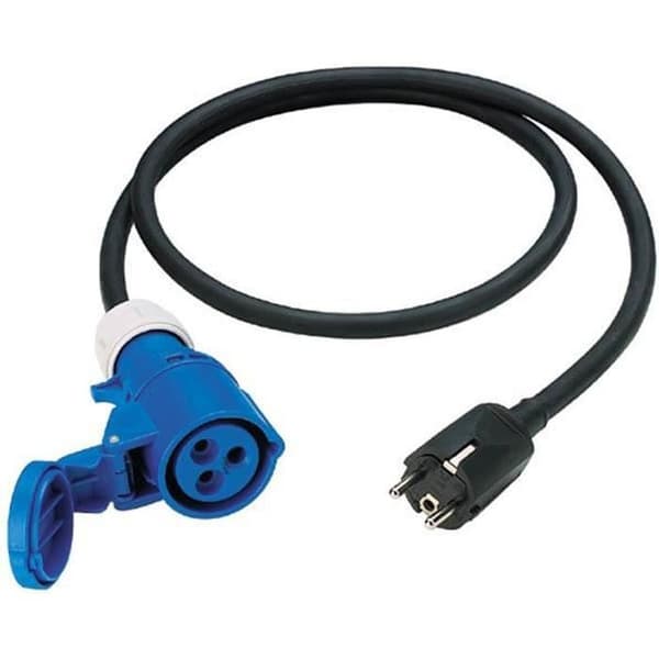 Elhusvagnsförlängning - CEE-kontakt H07RN-F 3G 2,5 mm² - längd 1,5 m