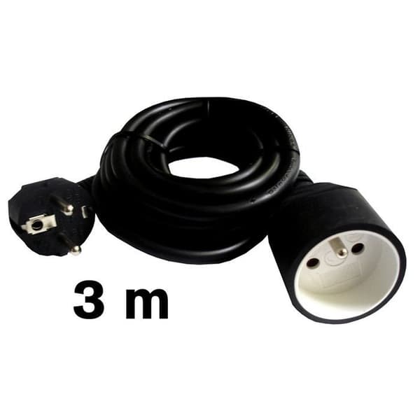 Förlängning 3 meter svart
