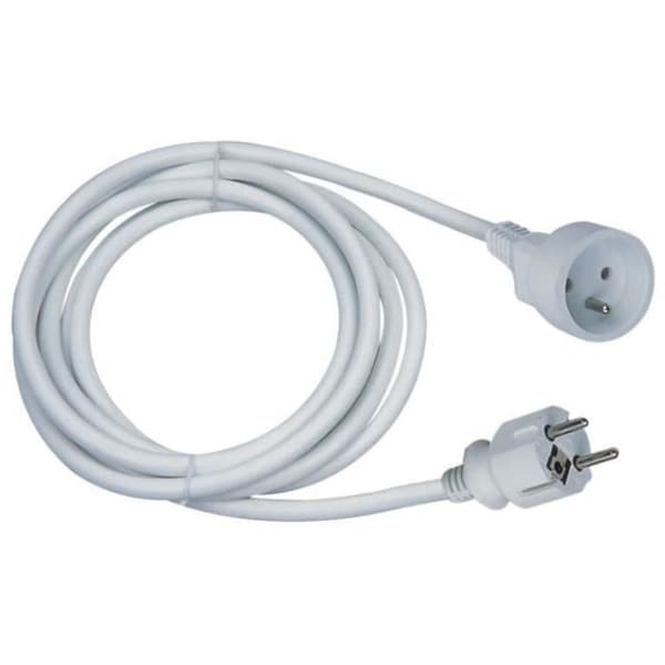 Forlængerledning - GAO - 16A - 5m kabel - Hvid - Fleksibel - Holdbar
