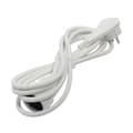 Miniatyrbillede 1 af 2: CHACON HO5VVF forlængerkabel 3 x 1,5 mm² - 3 m - Med fladstik - Hvid
