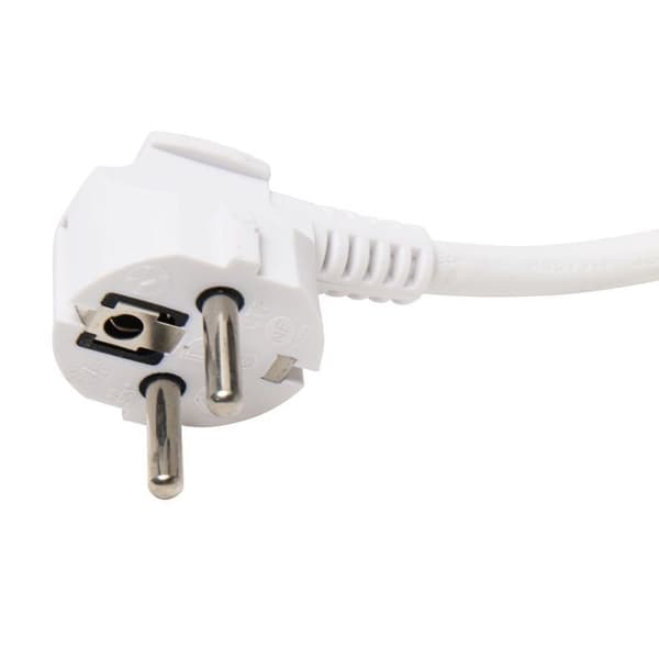 Förlängningssladd 10 meter 3500W max. rundkabel 3x1,5mm² vit