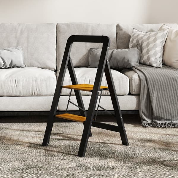 Trinladder, 44.5x48x86.3 cm, Sort