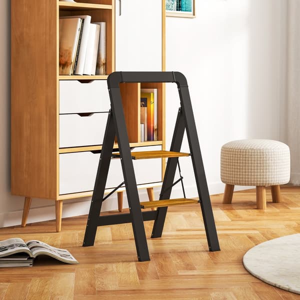 Trinladder, 44.5x48x86.3 cm, Sort