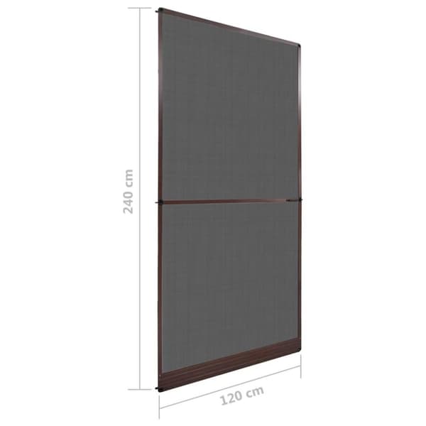 vidaXL Insektsnät m. gångjärn för dörrar 120 x 240 cm
