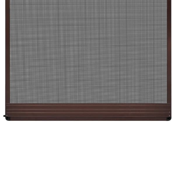 vidaXL Insektsnät med gångjärn för dörrar 100 x 215 cm brun