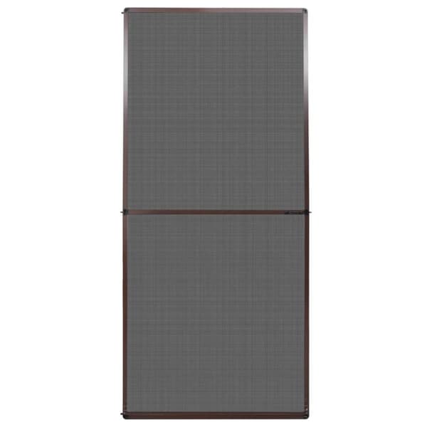 vidaXL Insektsnät med gångjärn för dörrar 100 x 215 cm brun