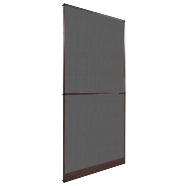 vidaXL Insektsnät med gångjärn för dörrar 100 x 215 cm brun