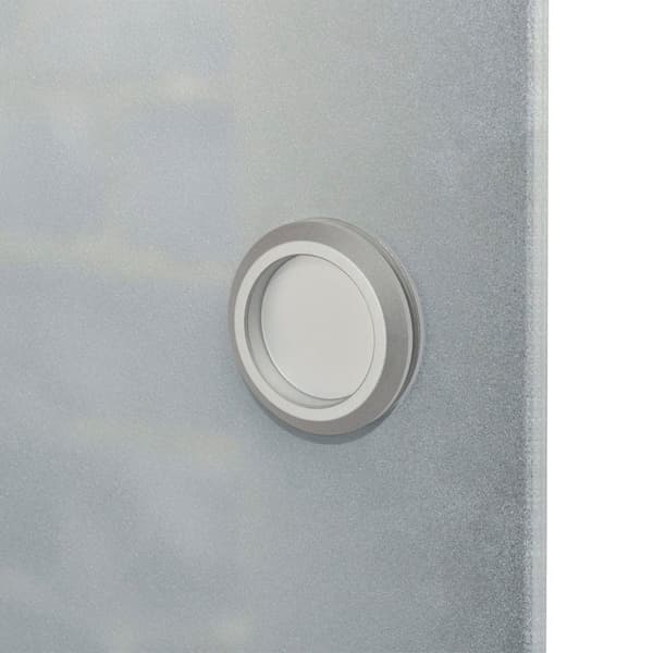 vidaXL skydedør glas og aluminium 178 cm sølvfarvet