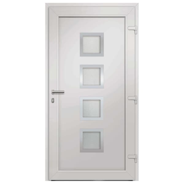 vidaXL Ytterdörr vit 98x190 cm