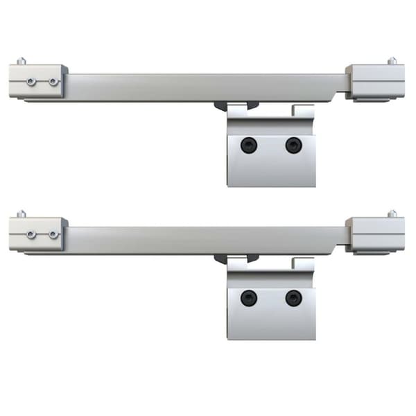 vidaXL Skyvedør med myke dørstopper ESG-glass og aluminium 90x205 cm