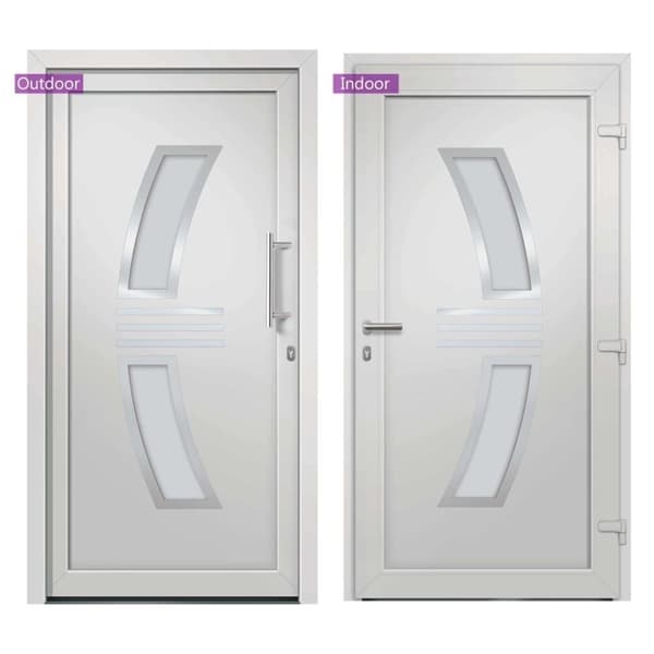 vidaXL hoveddør 98x208 cm hvid