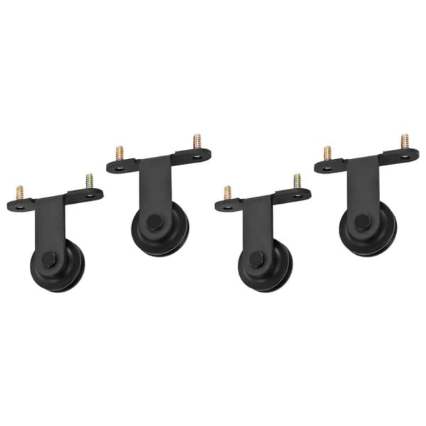 vidaXL Utstyr for skyvedør 2 stk 183 cm stål svart