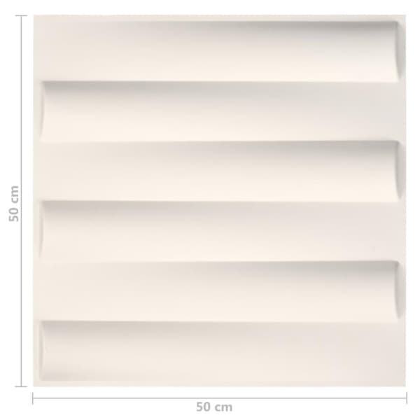 vidaXL vægpaneler 24 stk. 3D 0,5x0,5 m 6 m²