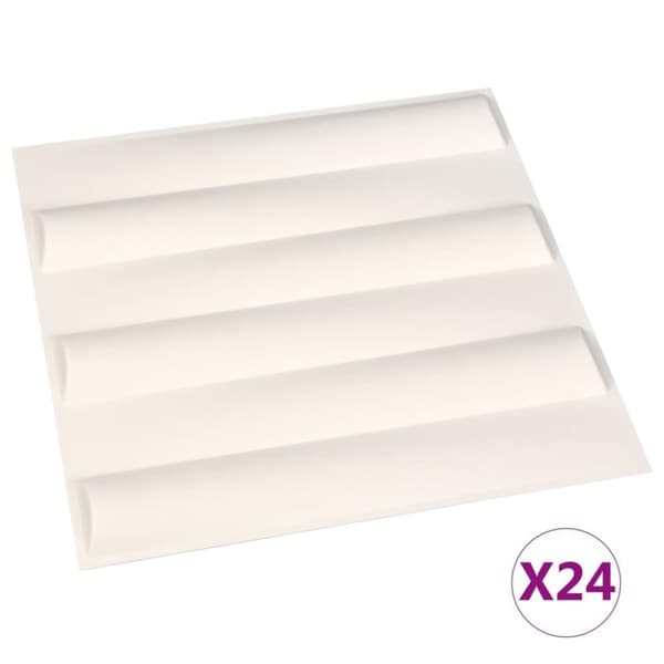 vidaXL vægpaneler 24 stk. 3D 0,5x0,5 m 6 m²