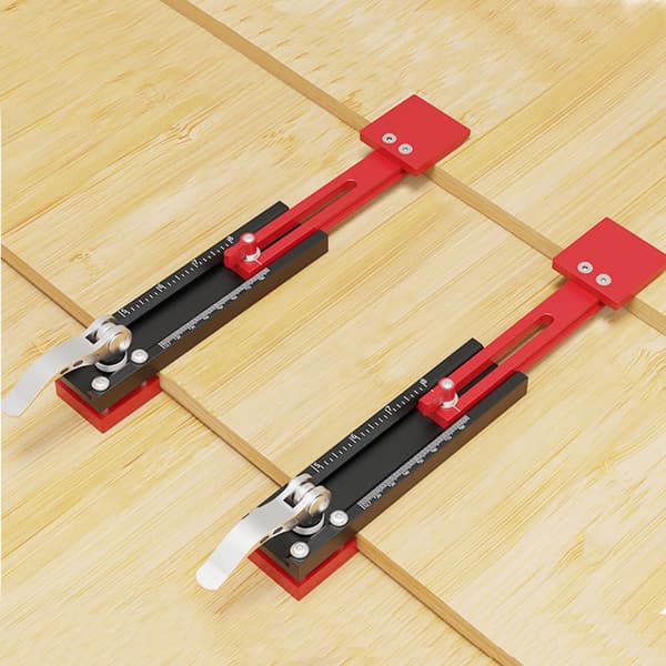 Gecko Gauge Siding Installationsværktøj, Justerbar Pladetykkelse, Dobbelt Måleskala, Holdbart Aluminiumlegering